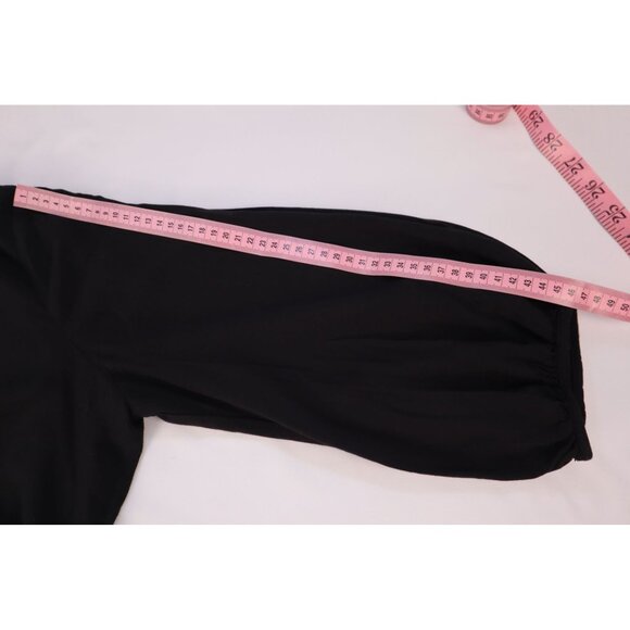 New York & Company Black Tunic with Silver Embellishments Boho Style Size Large - Picture 8 of 8